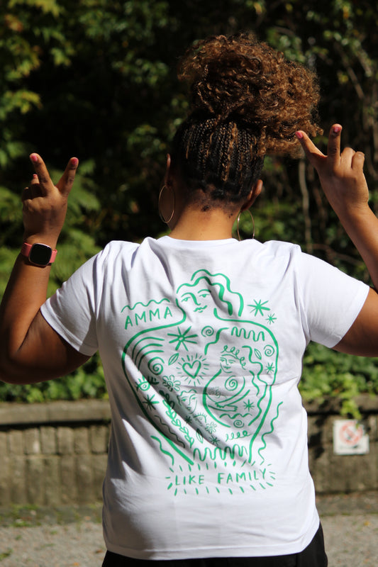 Amma x Alice Dansey-Wright T-shirt - white/green