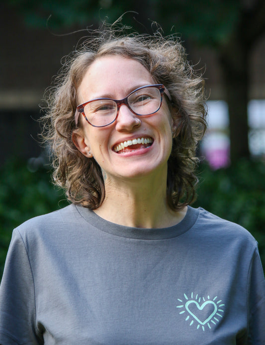 Amma x Alice Dansey-Wright T-shirt - gray/mint