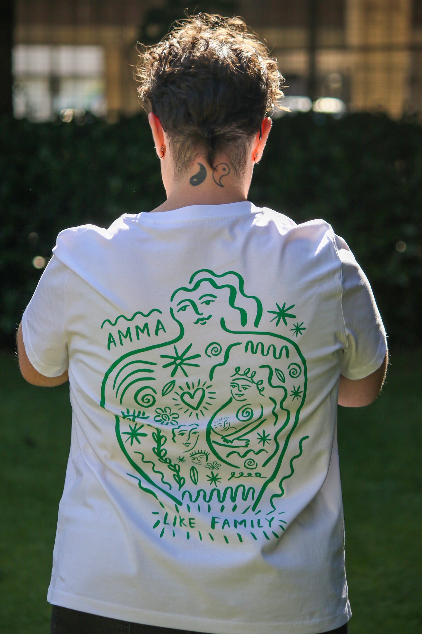 Amma x Alice Dansey-Wright T-shirt - white/green
