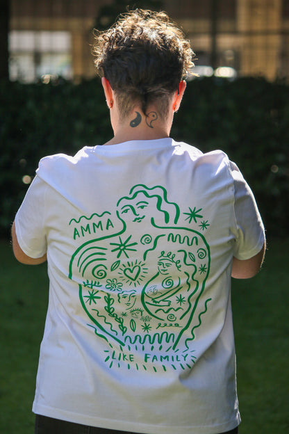 Amma x Alice Dansey-Wright T-shirt - white/green