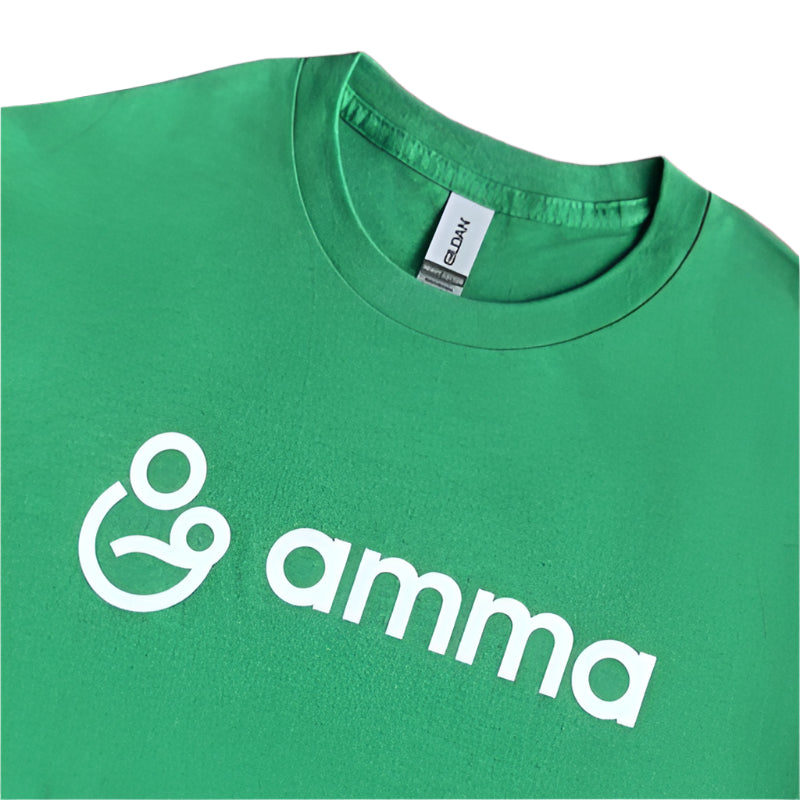 Amma Logo T-shirt green/white