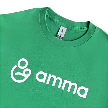Amma Logo T-shirt green/white